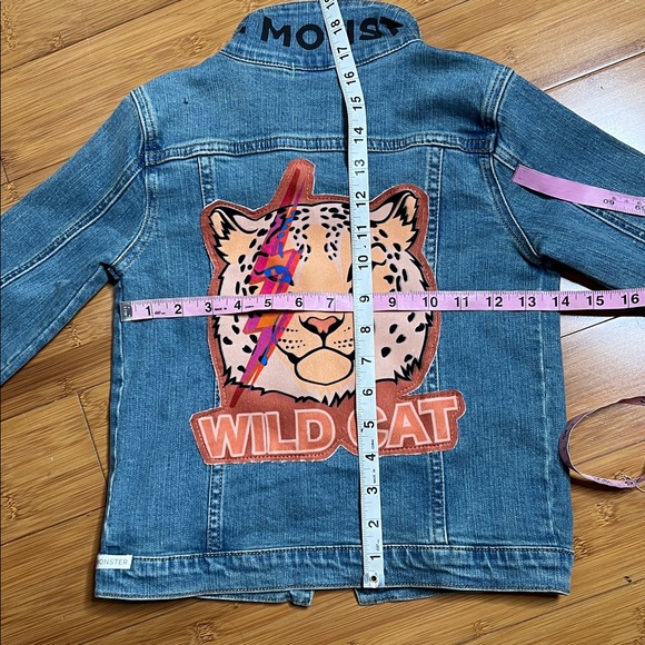 WEE MONSTER
Wild Cat Denim Jacket - Unisex for Boys and Girls Sz 8 - Picture 7 of 9